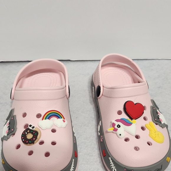 Other - Pink Kids Clogs with Fun Charms